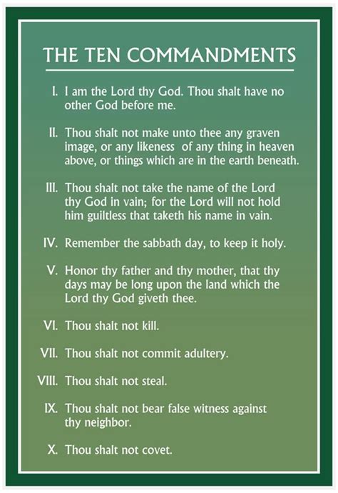 lds the ten commandments